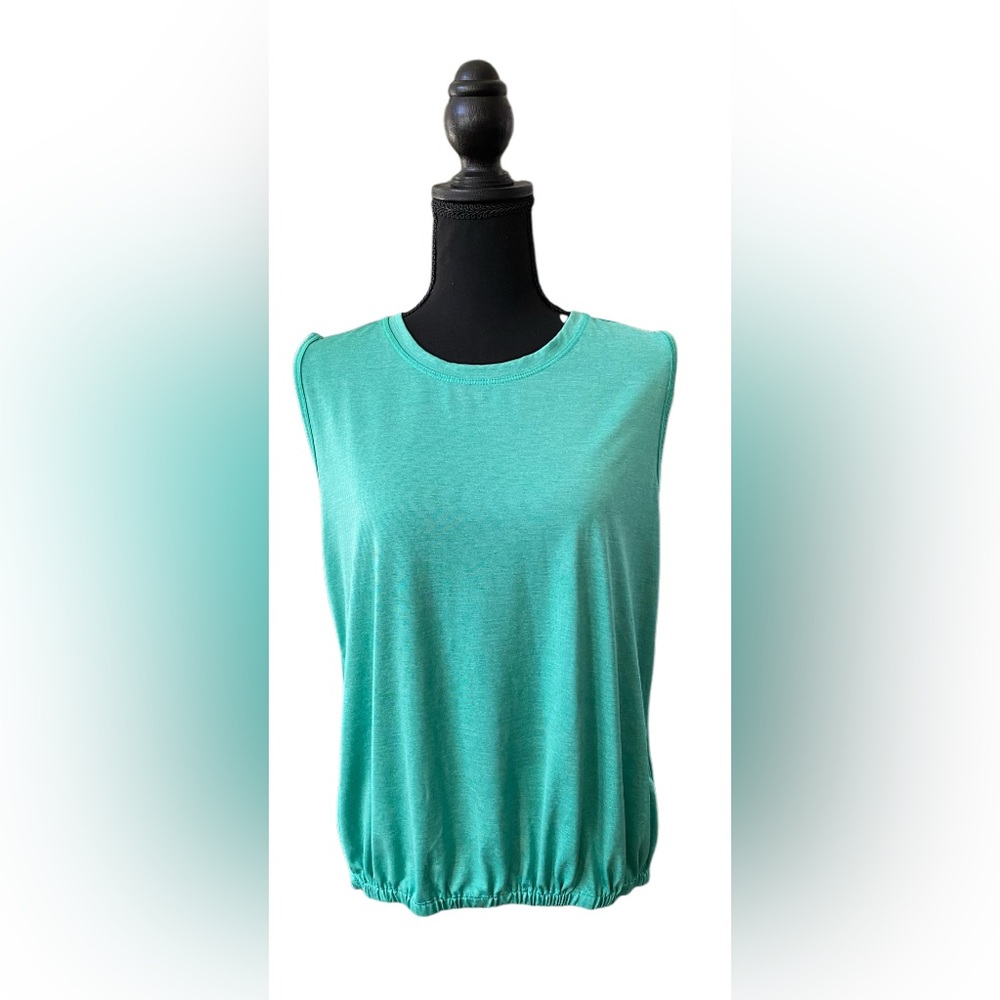 Avia: Green Brushed Teal Sleeveless Women's Athleticwear Top